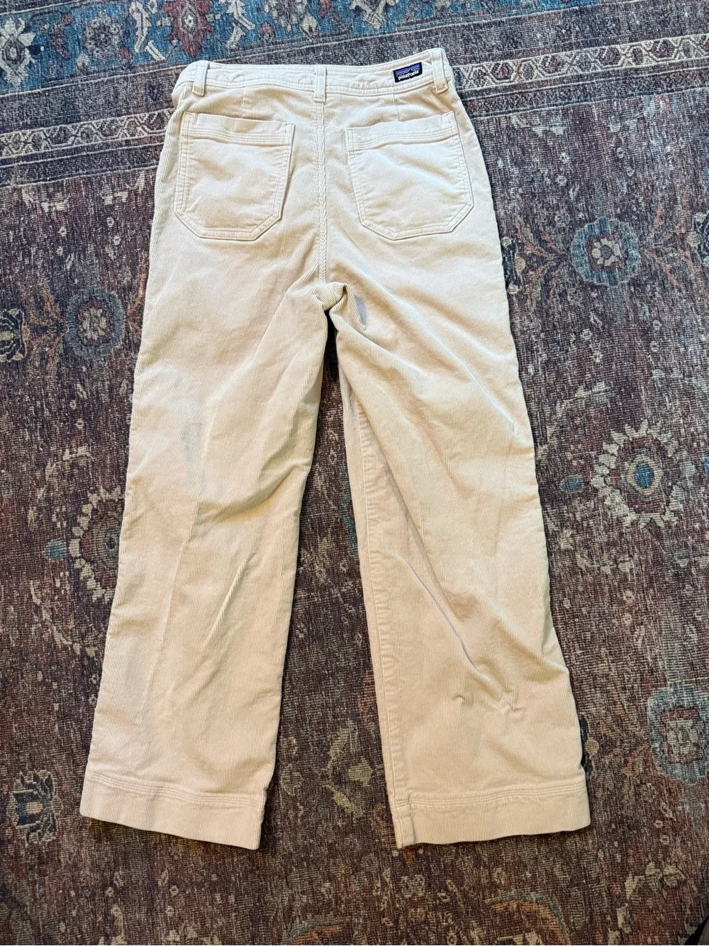 Patagonia Wide Leg Pants in Light Tan/Cream
